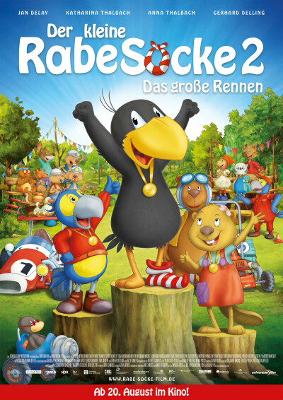 Filmplakat Der Kleine Rabe Socke 2 - das Grosse Rennen